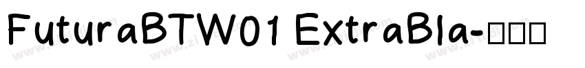 FuturaBTW01 ExtraBla字体转换